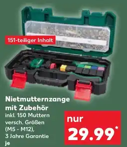 Kaufland Nietmutternzange mit Zubehör Angebot