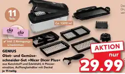 Kaufland GENIUS Obst- und Gemüse- schneider-Set Nicer Dicer Plus Angebot