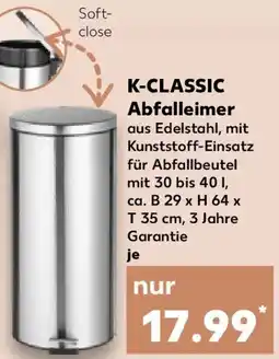 Kaufland K-CLASSIC Abfalleimer Angebot