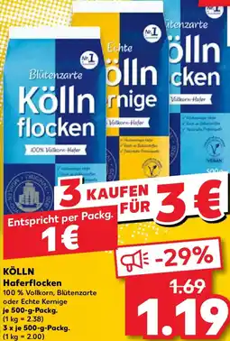 Kaufland KÖLLN Haferflocken Angebot