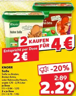 Kaufland KNORR Soße Angebot