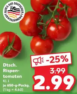 Kaufland Dtsch. Rispen tomaten Angebot
