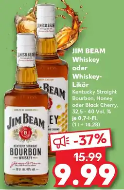 Kaufland JIM BEAM Whiskey oder Whiskey- Likör Angebot