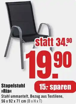 B1 Discount Baumarkt Stapelstuhl Ria Angebot
