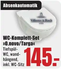 B1 Discount Baumarkt Villeroy & Boch WC-Komplett-Set 0.novo/Targa Angebot
