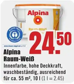 B1 Discount Baumarkt Alpina Raum-Weiß Angebot
