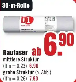 B1 Discount Baumarkt Raufaser Angebot