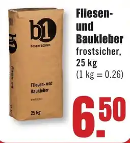 B1 Discount Baumarkt Fliesen-und Baukleber Angebot
