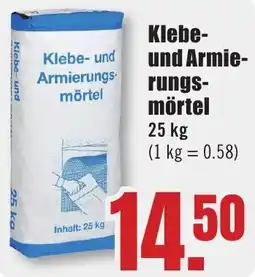 B1 Discount Baumarkt Klebe und Armierungs mörtel Angebot