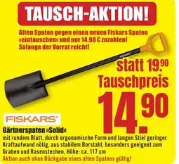 B1 Discount Baumarkt FISKARS Gärtnerspaten Solid Angebot