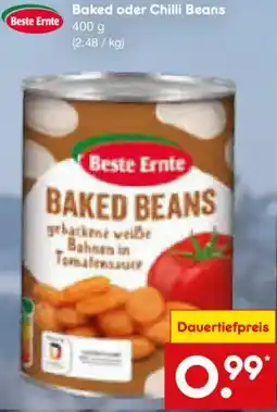 Netto Marken-Discount Beste Ernte Baked oder Chilli Beans Angebot
