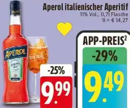 E-Center Aperol italienischer Aperitif Angebot