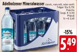 E-Center Adelholzener Mineralwasser Angebot