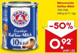 Netto Marken-Discount Bärenmarke Kaffee-Milch Angebot