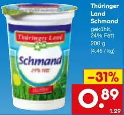 Netto Marken-Discount Thüringer Land Schmand Angebot