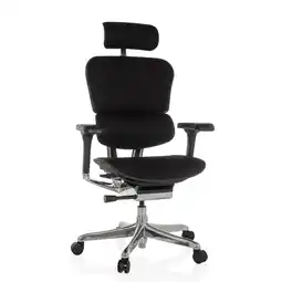 Netto Marken-Discount hjh OFFICE Luxus Chefsessel ERGOHUMAN GEN2 Stoff mit Armlehnen (höhenverstellbar) Angebot