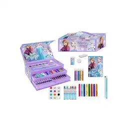 Netto Marken-Discount Disney Frozen Mal- und Zeichenkoffer – Kinder Kreativset mit Stiften Angebot