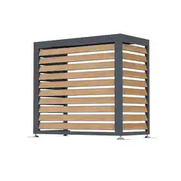 Netto Marken-Discount Westmann Verkleidung Wärmepumpe Boxa S Anthrazit & Holzoptik 56x100x97cm Angebot