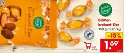 Netto Marken-Discount Fröhliche Osterzeit Blätterkrokant-Eier Angebot