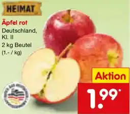 Netto Marken-Discount HEIMAT Äpfel rot Angebot