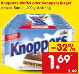 Netto Marken-Discount Knoppers Waffel oder Knoppers Riegel Angebot