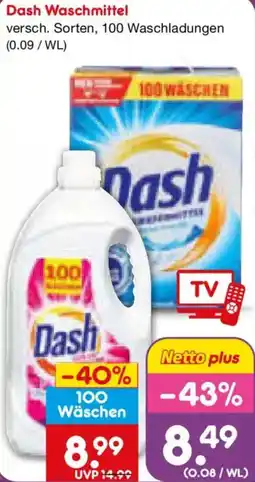 Netto Marken-Discount Dash Waschmittel Angebot