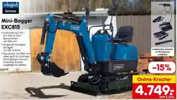 Netto Marken-Discount Scheppach Mini-Bagger EXC815 Angebot
