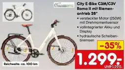 Netto Marken-Discount City E-Bike C3M/C3V Roma II mit Riemenantrieb 28" Angebot