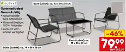 Netto Marken-Discount JUSKYS Gartenmöbelset Genua 4-teilig Angebot