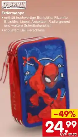 Netto Marken-Discount SPIDERMAN Federmappe Angebot