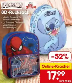 Netto Marken-Discount 3D-Rucksack Angebot