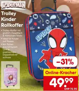 Netto Marken-Discount SPIDER-MAN Trolley Kinder Rollkoffer Angebot