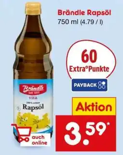 Netto Marken-Discount Brändle Rapsöl Angebot