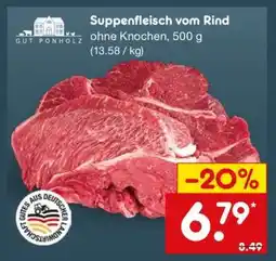 Netto Marken-Discount Suppenfleisch vom Rind Angebot