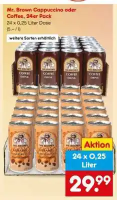 Netto Marken-Discount Mr. Brown Cappuccino oder Coffee, 24er Pack Angebot