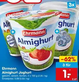 Netto Marken-Discount EHRMANN Almighurt Joghurt Angebot