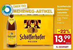 Netto Marken-Discount Schöfferhofer Hefeweizen Naturtrüb Angebot