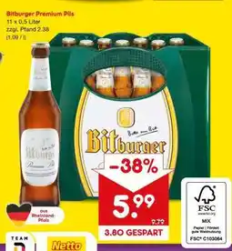 Netto Marken-Discount Bitburger Premium Pils Angebot