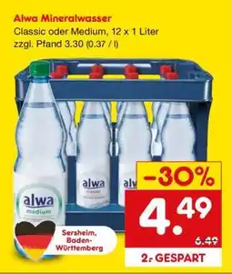 Netto Marken-Discount Alwa Mineralwasser Angebot