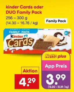 Netto Marken-Discount Kinder Cards oder Duo Family Pack Angebot