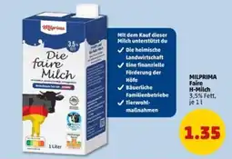 PENNY Milprima faire H-milch Angebot