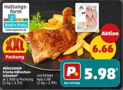 PENNY Mühlenhof frische hähnchen schenkel Angebot
