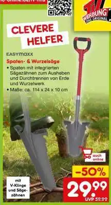 Netto Marken-Discount EASYmaxx Spaten- & Wurzelsäge Angebot