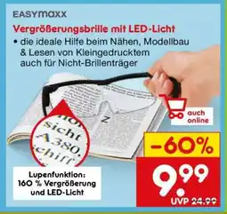 Netto Marken-Discount Vergrößerungsbrille mit LED-Licht Angebot
