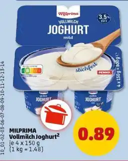 PENNY MILPRIMA Vollmilch Joghurt² Angebot