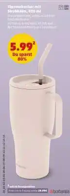 PENNY Thermobecher mit Strohhalm, 830 ml Angebot