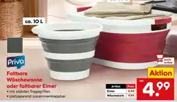 Netto Marken-Discount Faltbare Wäschewanne oder faltbarer Eimer Angebot