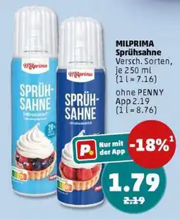 PENNY MILPRIMA Sprühsahne Angebot
