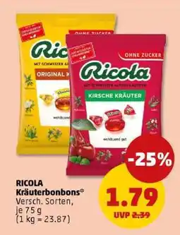 PENNY RICOLA Kräuterbonbons Angebot