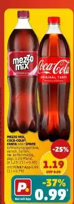 PENNY MEZZO MIX, COCA-COLA, FANTA oder SPRITE Angebot